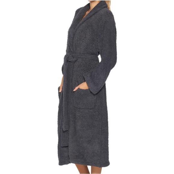 Barefoot Dreams Other - Barefoot Dreams Bamboo Chic Long Robe Size 2(M/L) Black Soft Cozy Luxurious Soft